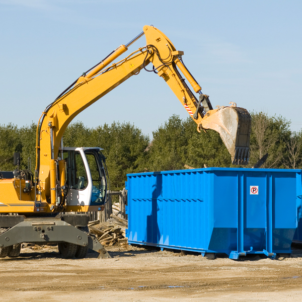 can i choose the location where the residential dumpster will be placed in Weatherby Lake